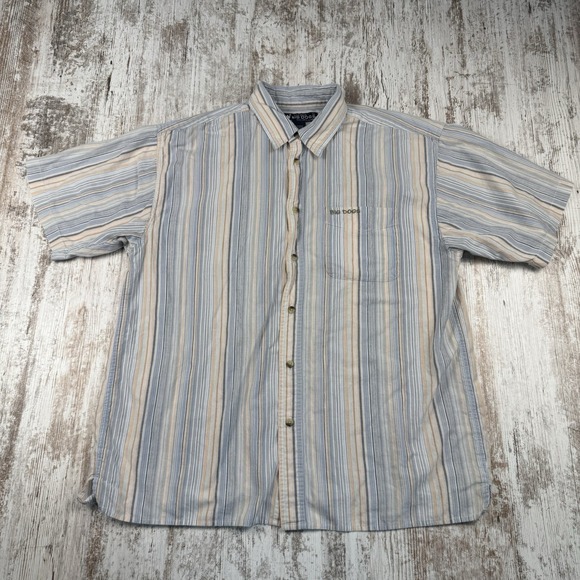 Big Dogs Lightweight Striped Button Up Shirt Sz L, Spring Easter - Picture 2 of 6